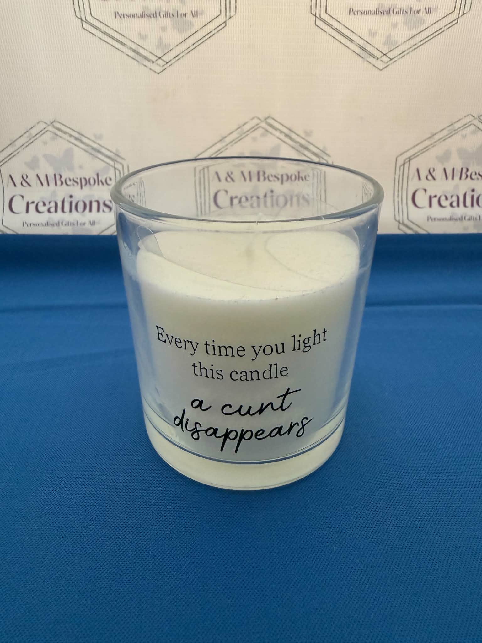 Personalised Humour Candles – A & M Bespoke Creations | Funny Gift for Friends & Family