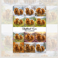 2027 Highland Cow Calendar | Seasonal Highland Cow Artwork | Rustic Farmhouse Gift