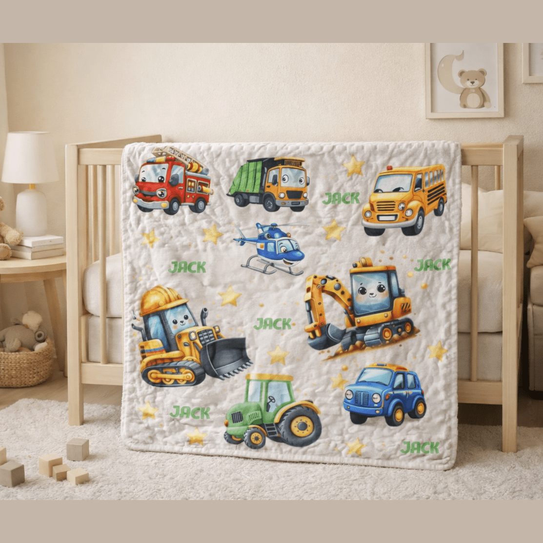 Personalised Fleece Blanket – Custom Name, Photo or Design, Soft Cosy Keepsake Gift
