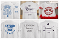 Personalised Leavers Tops – Bespoke Year 6 & Year 11 Designs | Custom School Names & Diamanté Options