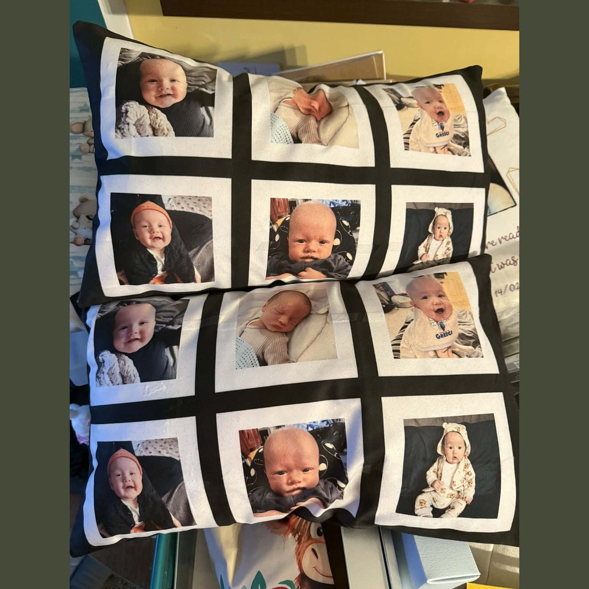 Personalised 6-Panel Photo Cushion – Custom Memory Gift, Handmade in Hull